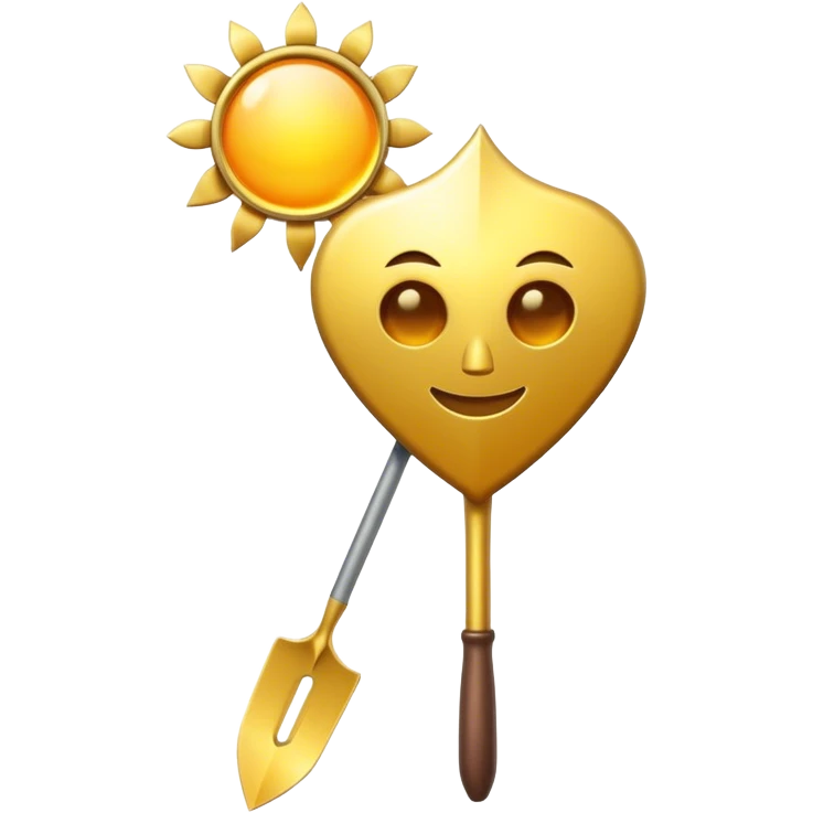 Spade suit under the sun emoji