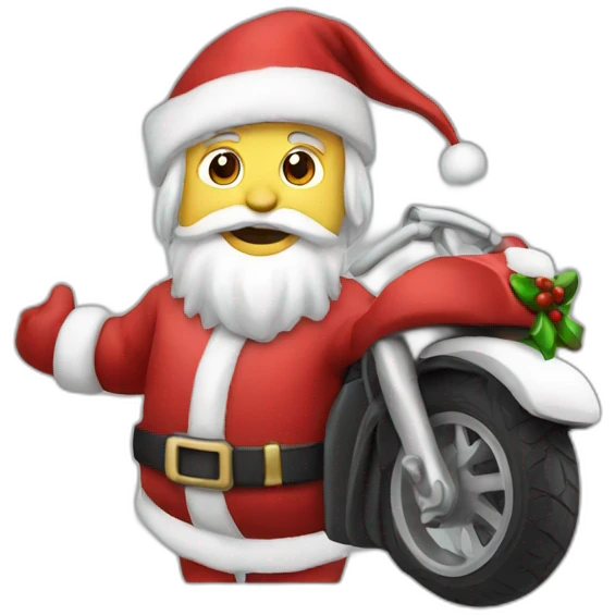 SANTA MOTO emoji