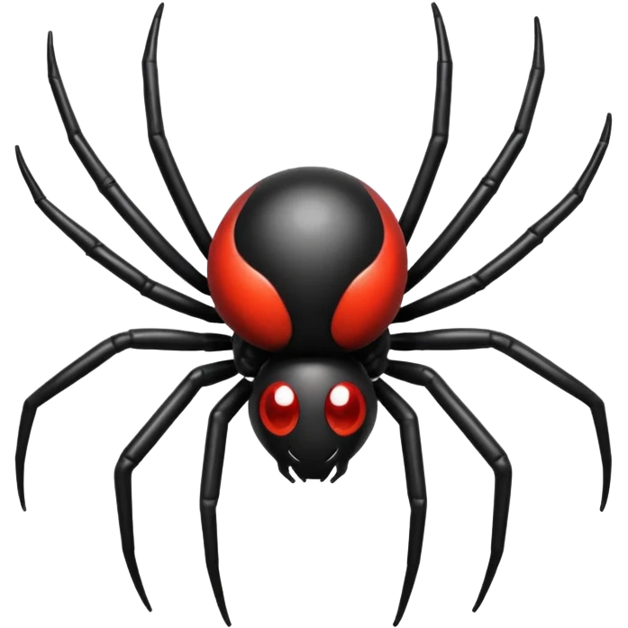 “spider emoji, clean iOS style” emoji