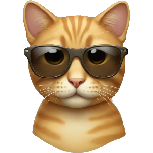 Cat with sunglasses emoji
