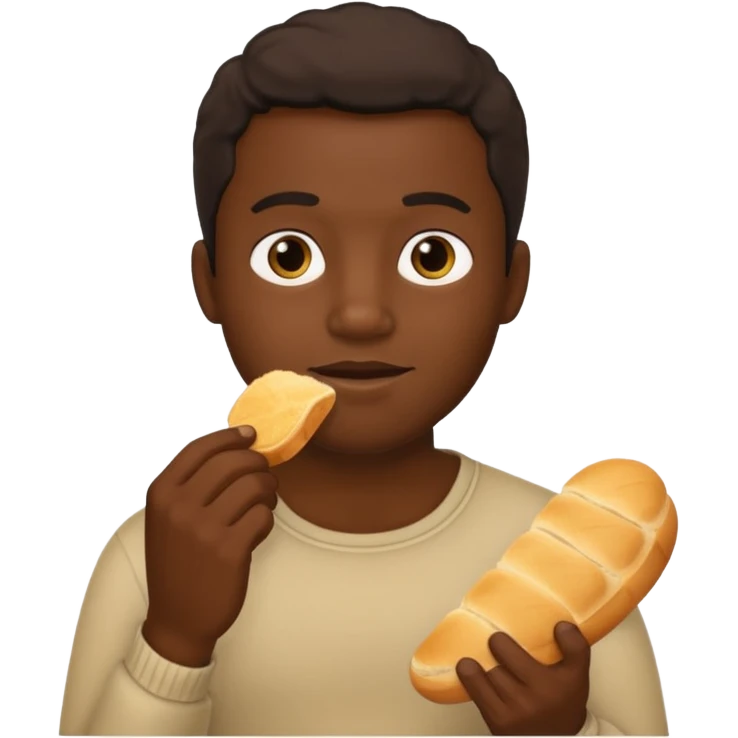темнокожий парень ебет хлеб emoji