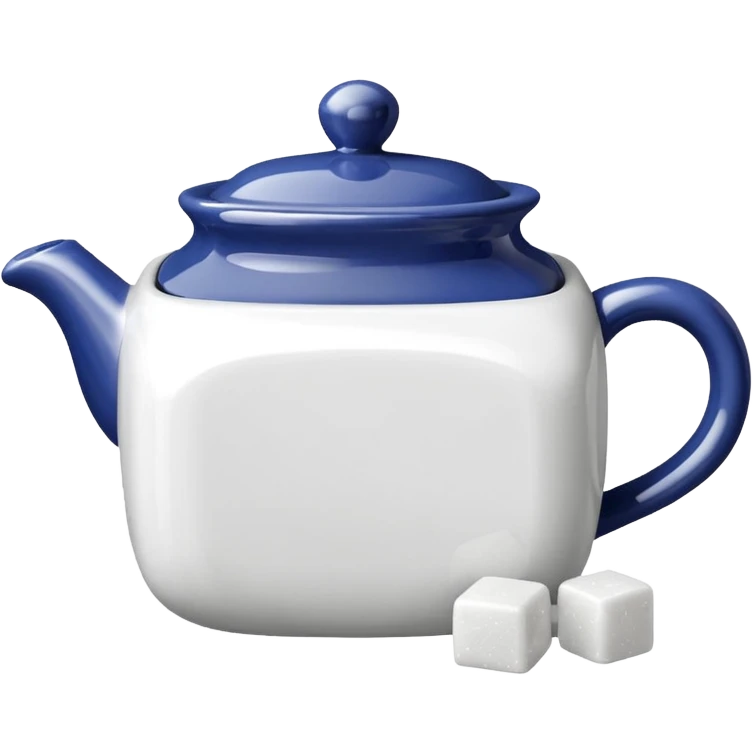 sugar bowl with sugar cubes emoji