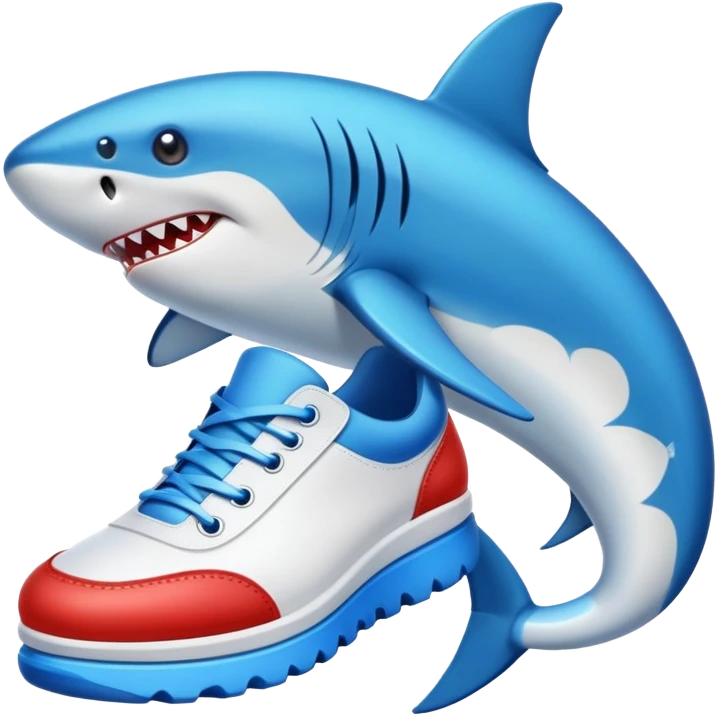 Tiburón con zapatos  emoji