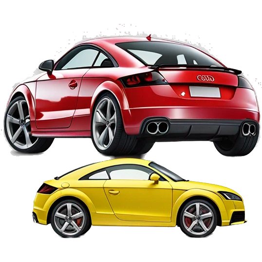 Stwórz emotikone chmury w audi TT - chmura to jest osoba która ma byc tak gruba ze nie moze sie zmiescic do tego audi TT emoji
