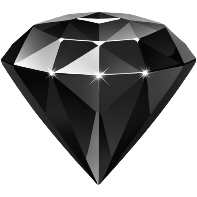 Emoji diamant Noir emoji