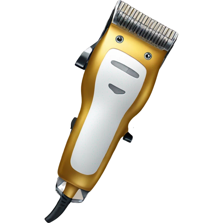 gold hair clipper emoji