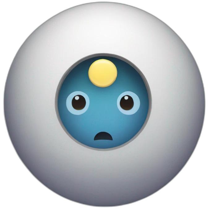 Moon bullseye emoji