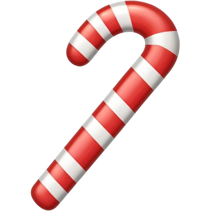 Rainbow Cane: Multicolored candy cane with bright stripes. emoji