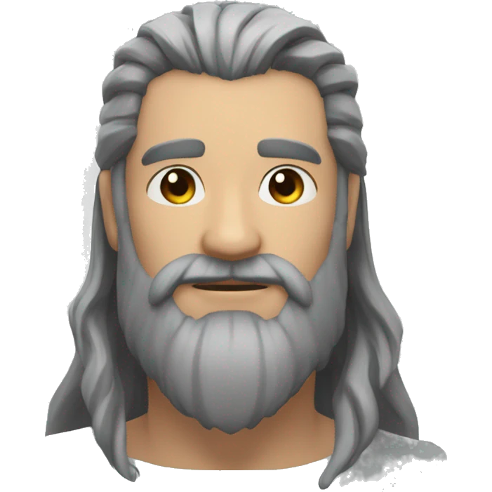 Valheim grey beard, receeding hairline emoji
