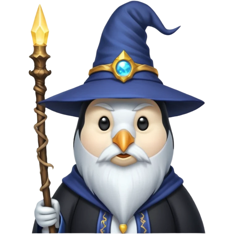 Penguin Wizard emoji