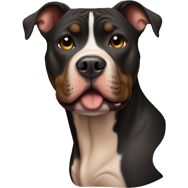Black and Tan pitbull emoji