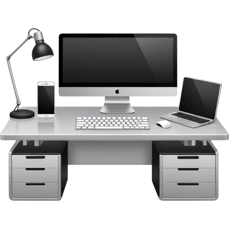 Pc setup with two monitors emoji