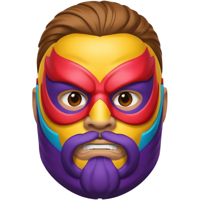 Luchador with beard emoji