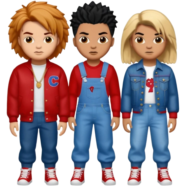 Glam jangle Quale Ricky Shoko, Tay, Tay, Rady Choppa, no Coco V Chucky emoji