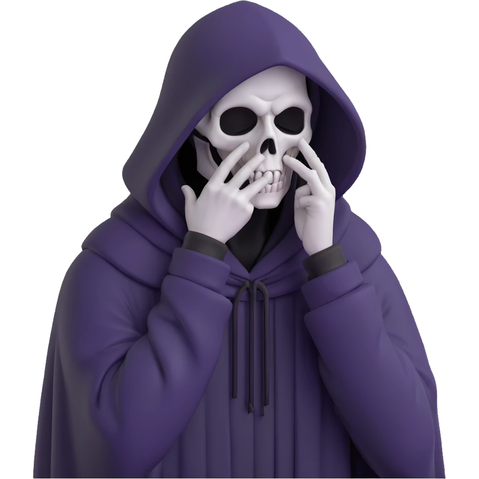 grim reaper doing a facepalm emoji