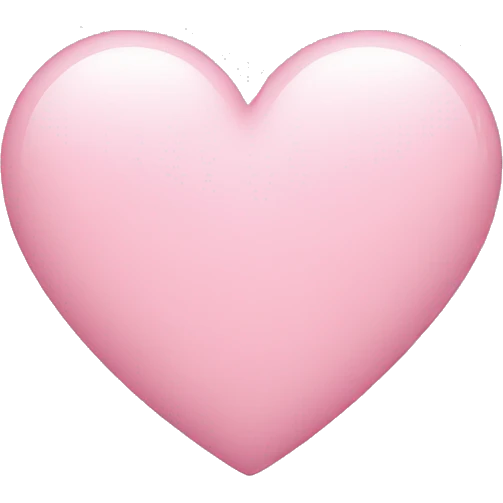 Light pink heart emoji