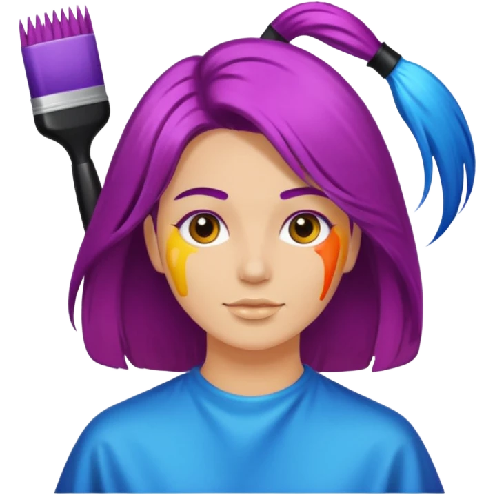 Hair color appointment emoji