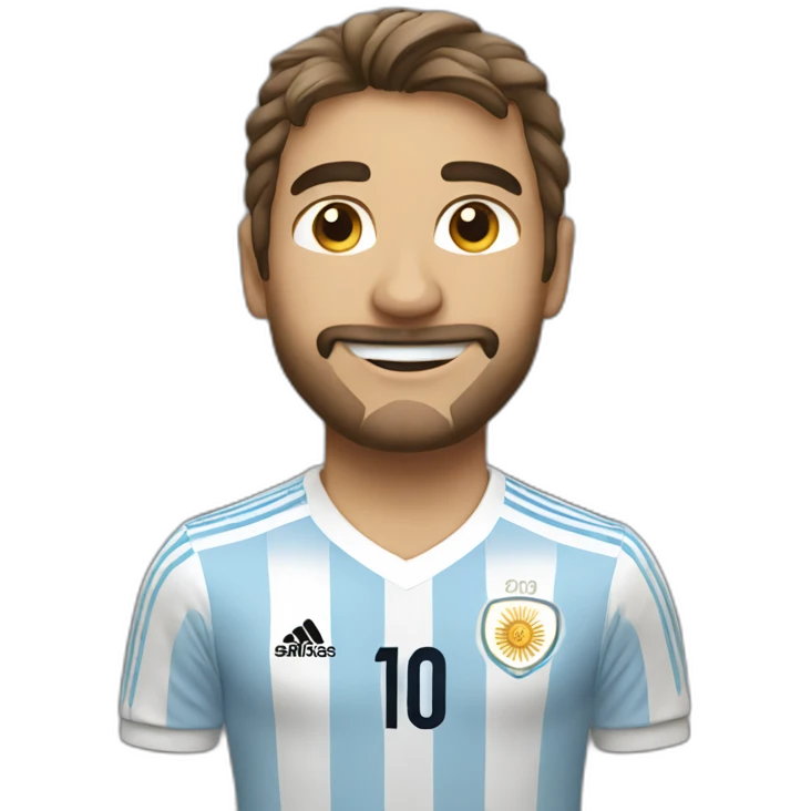 argentina soccer world cup winner 3 stars emoji