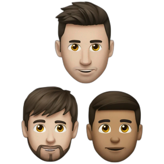 Messi contre Ronaldo emoji