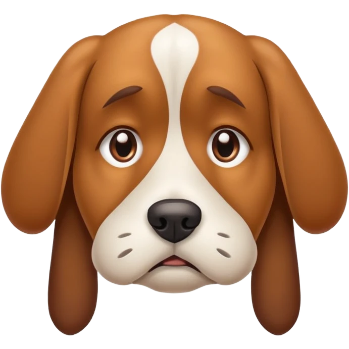 sad dog emoji
