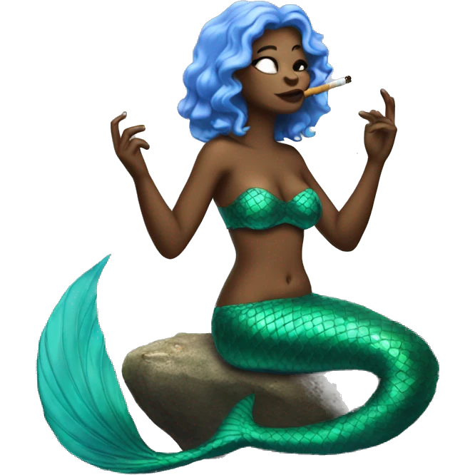 mermaid smoking emoji