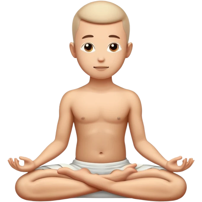 person in lotus position meditating emoji