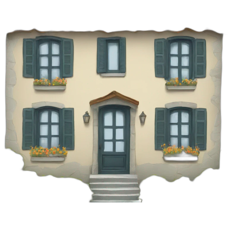 Maison dans pré emoji