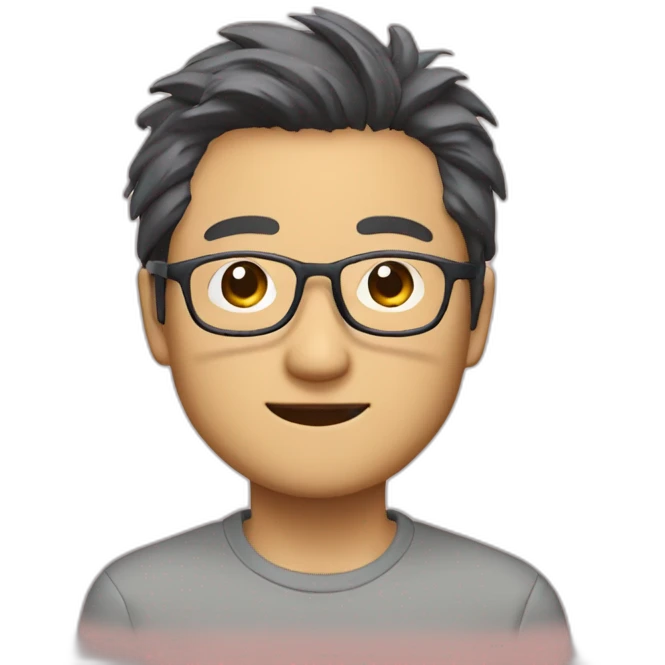 Keigo Takami with a pair of glasses emoji