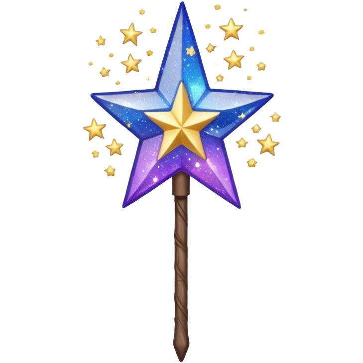 Elder wand glitter Stars emoji