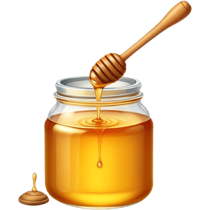 jar of golden honey with a dipper emoji