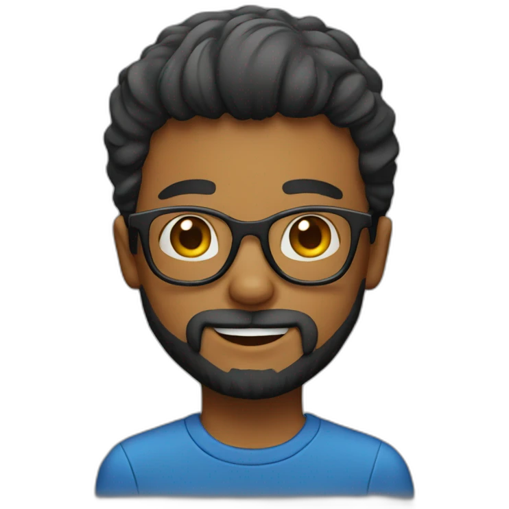 boy with beard and glasses emoji