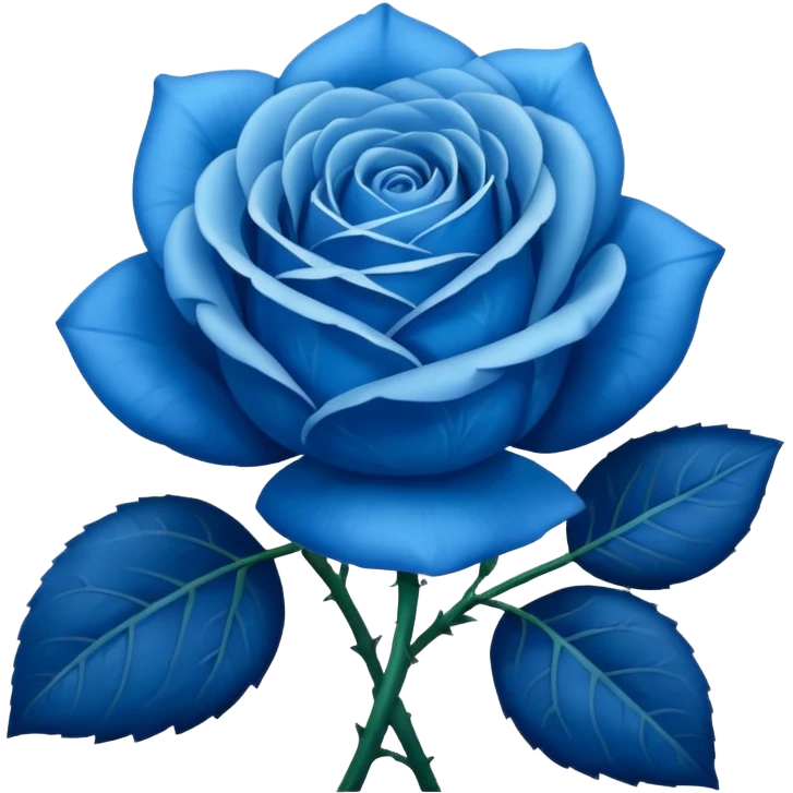 blue rose emoji