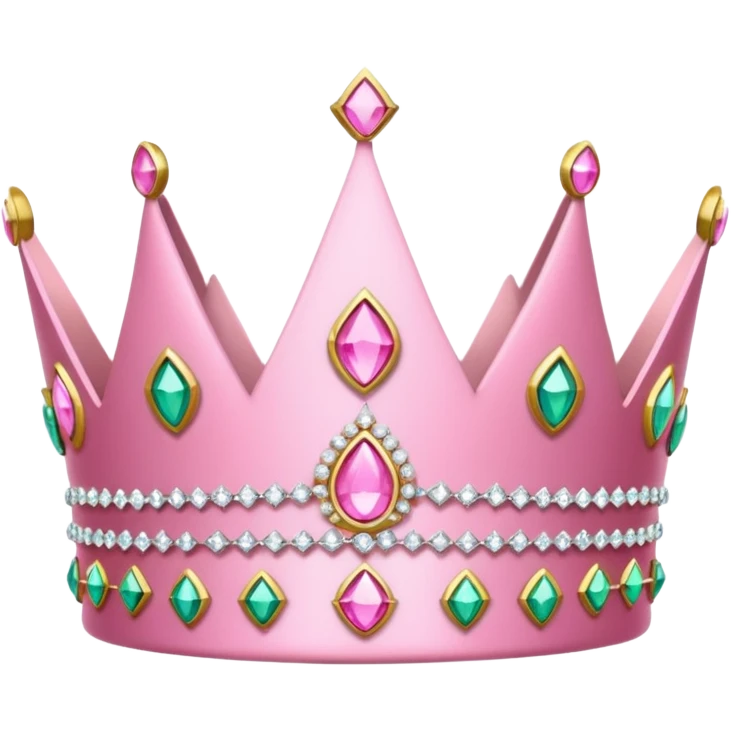 Pink tiara emoji