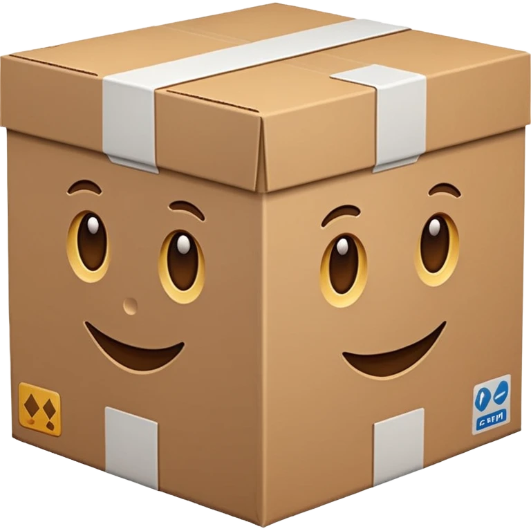 camera pointing at a product box emoji