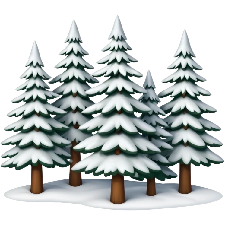 winter forest emoji