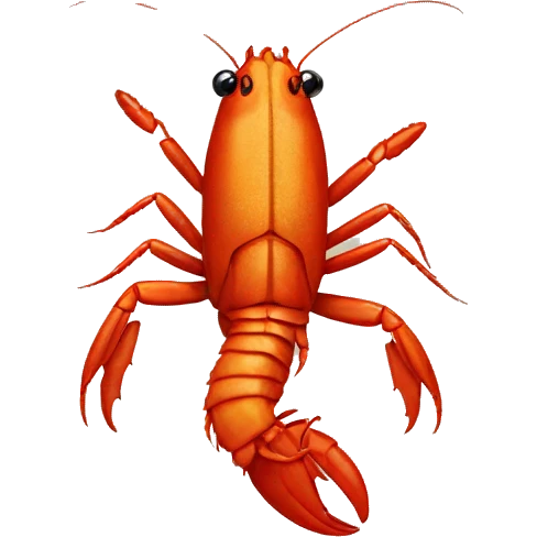 one crayfish emoji