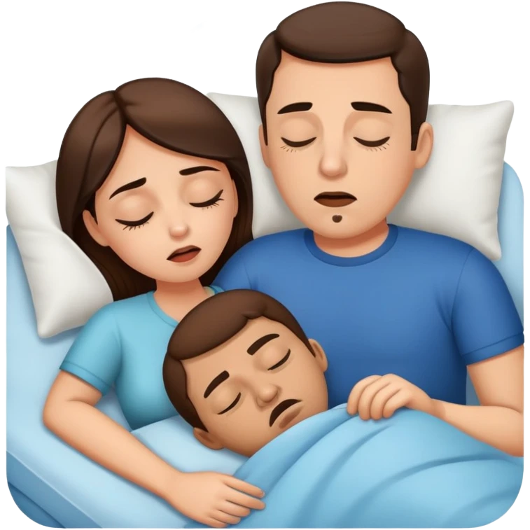Tired because of husband snoring 💤 emoji