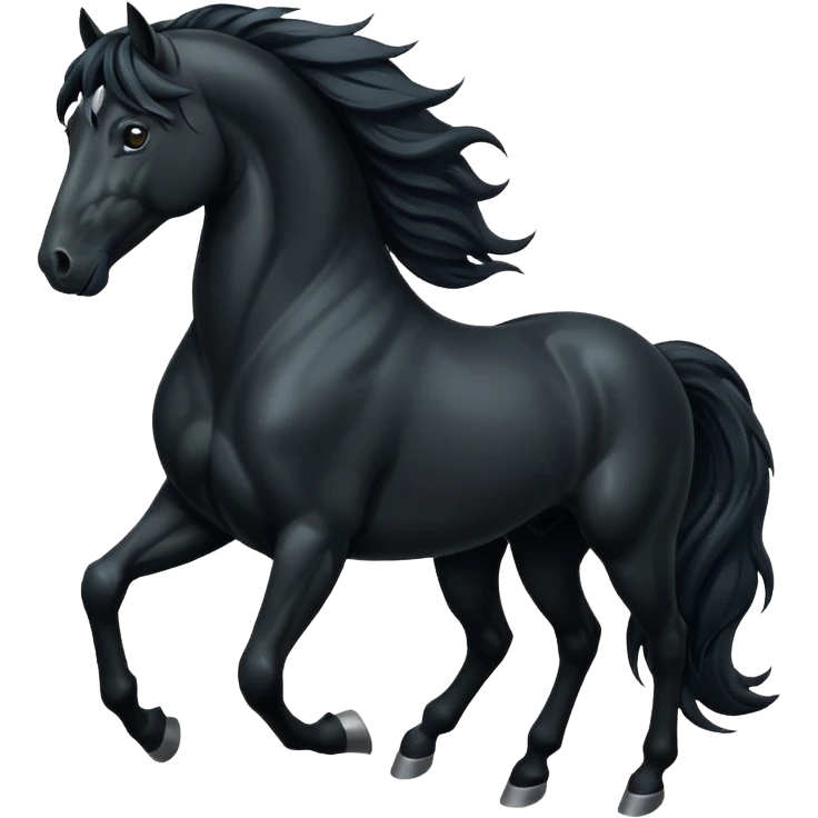 Black horse emoji