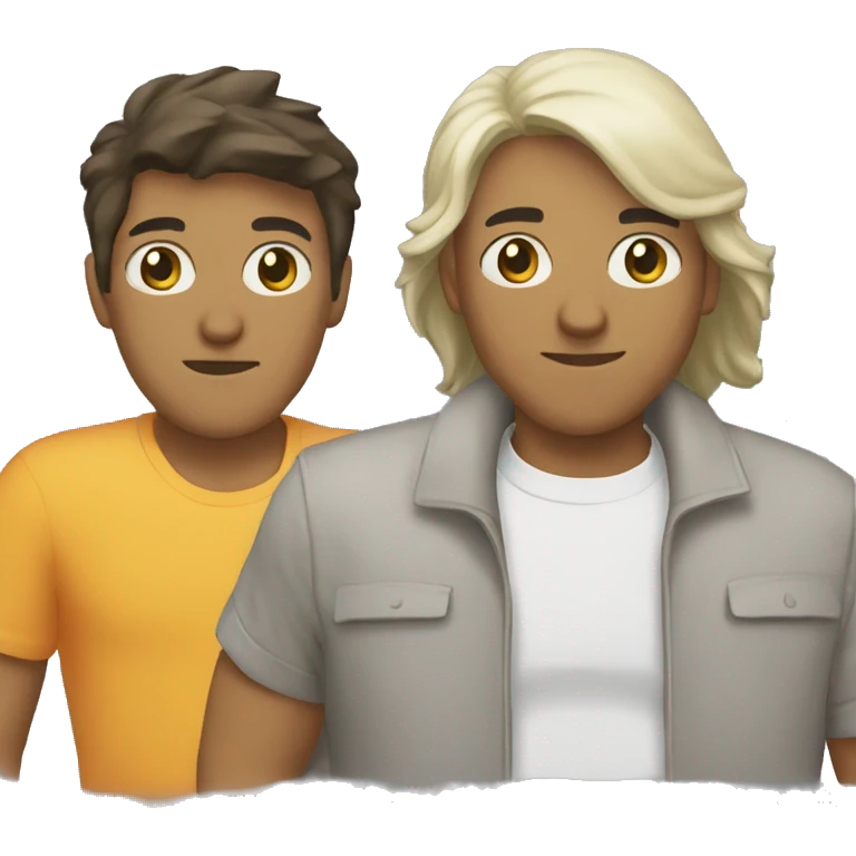 Dos personas besándose emoji