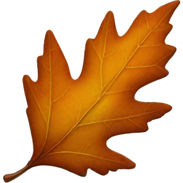 an autumn leaf emoji