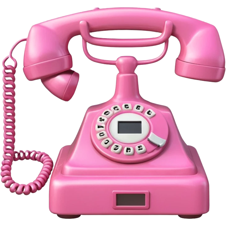 Teléfono rosado emoji