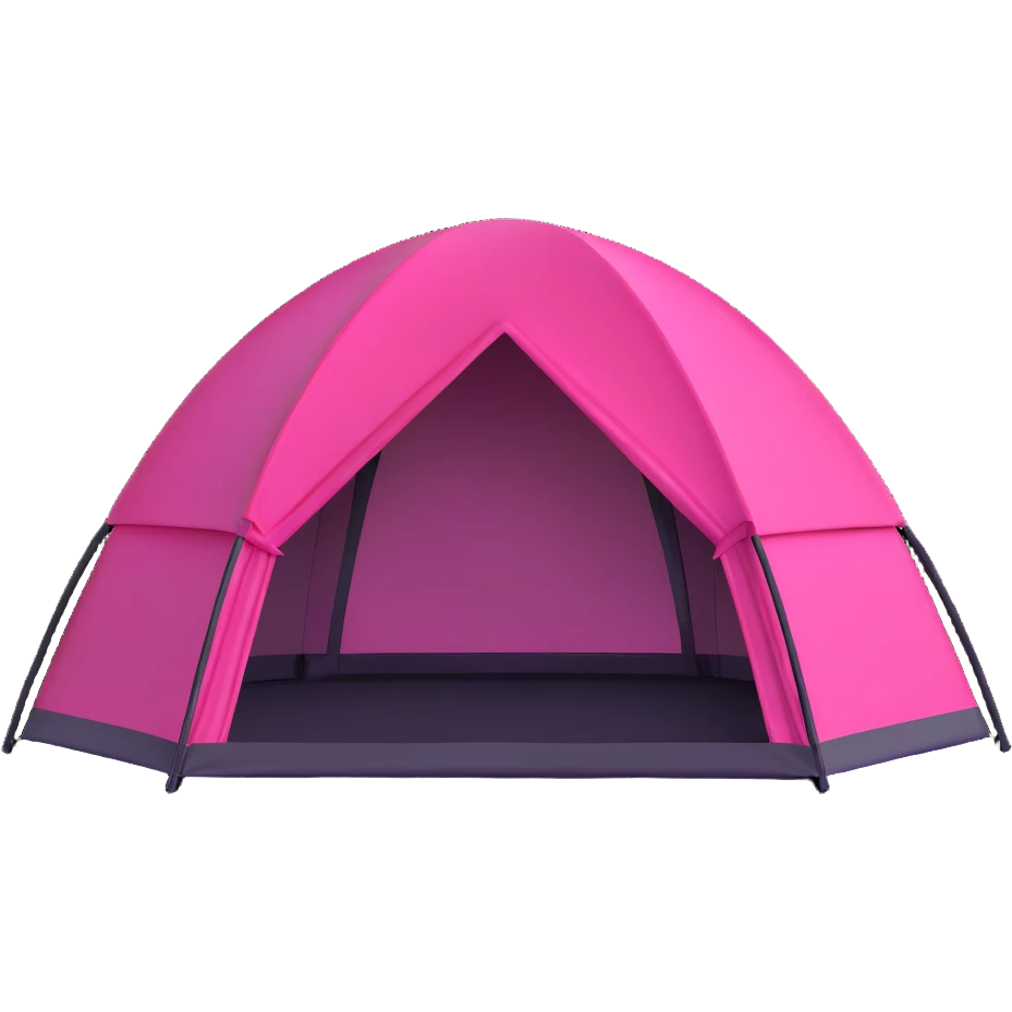 bright pink dome tent emoji