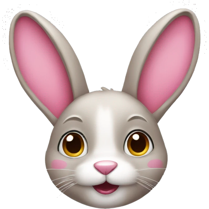 A rabbit with pink emojis emoji