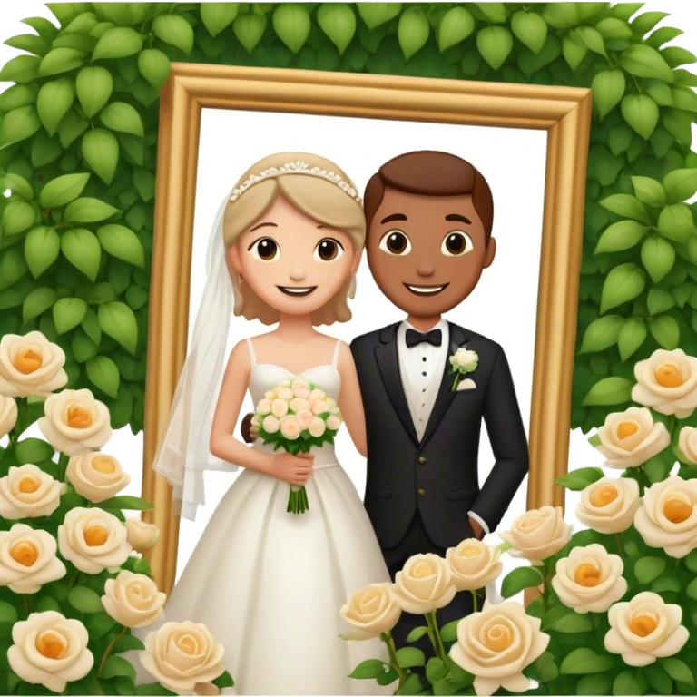wedding bliss in the garden emoji