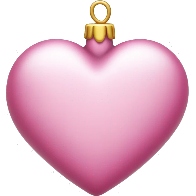 Pink Christmas Heart emoji