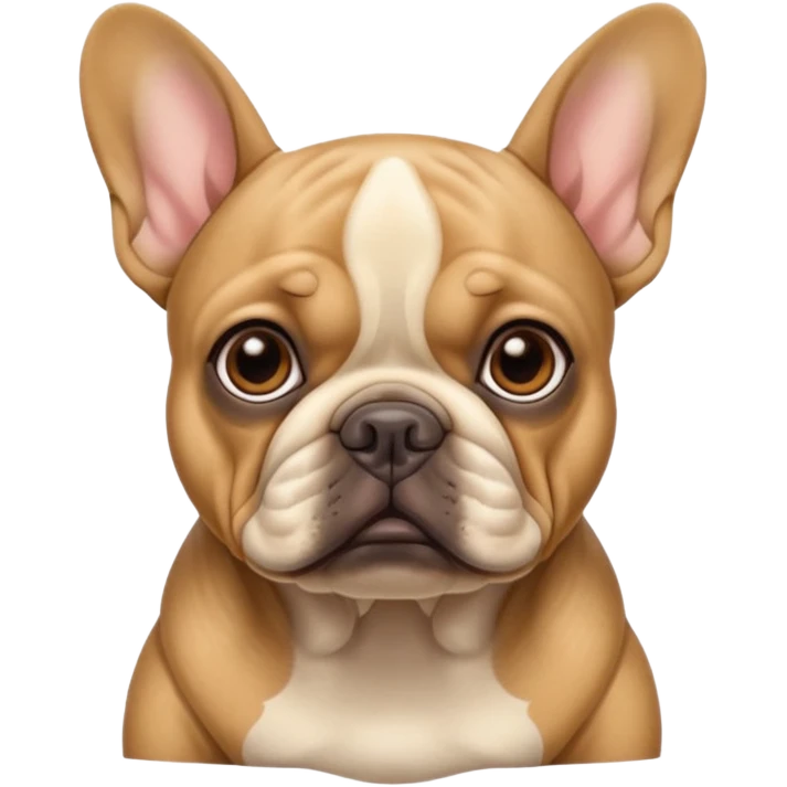 Create a cute french bulldog emoji