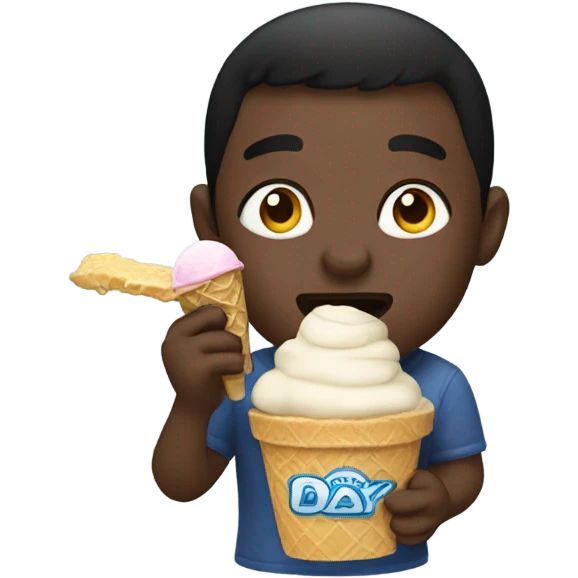 Diddy eating ice cream emoji