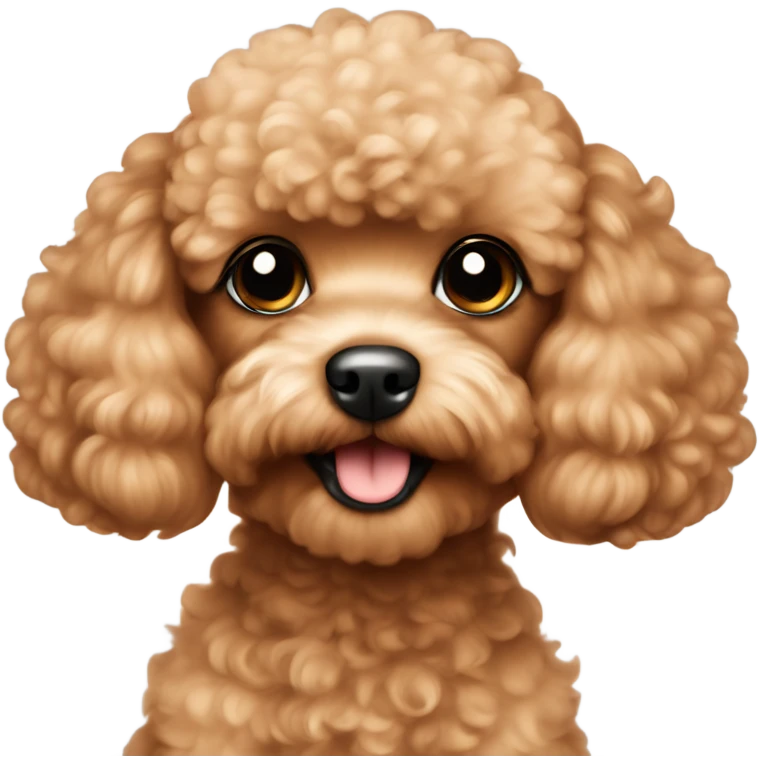 Small peach toy poodle emoji