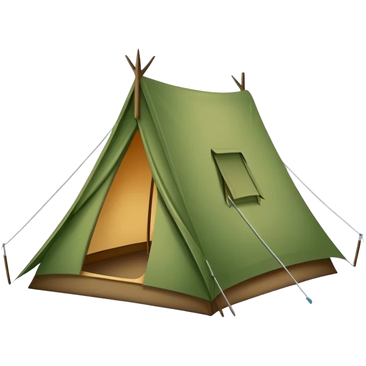 camping tent emoji