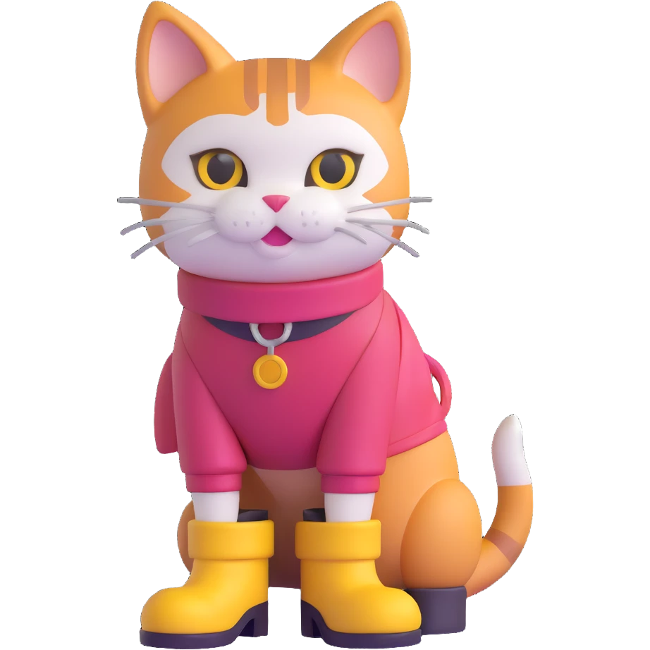 cat in boots emoji
